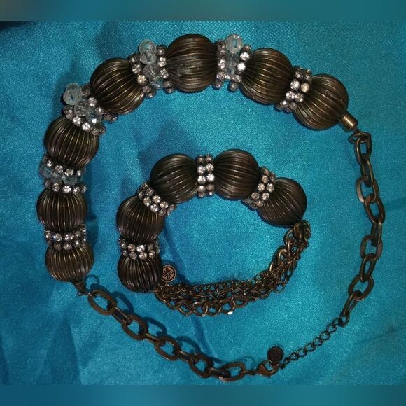Matching vintage necklace and bracelet set, excellent condition - Picture 9 of 9